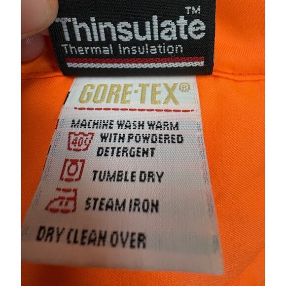 Vintage L.L.Bean Blaze Orange Hunting Jacket Men’s XL Field Coat Game Pockets - Picture 7 of 13